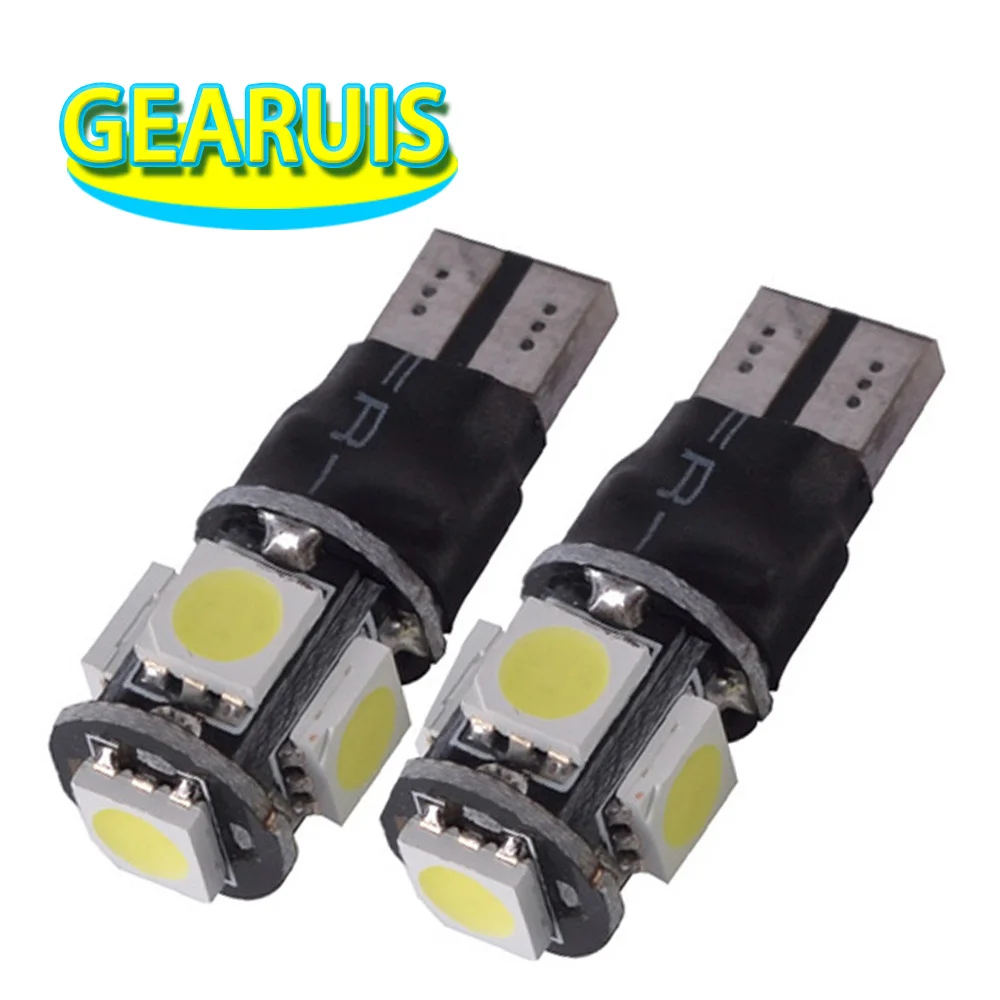 100 шт. T10 освещение и стробоскопический режим вспышки 5 SMD 5050 LED 194 168 W5W 5SMD