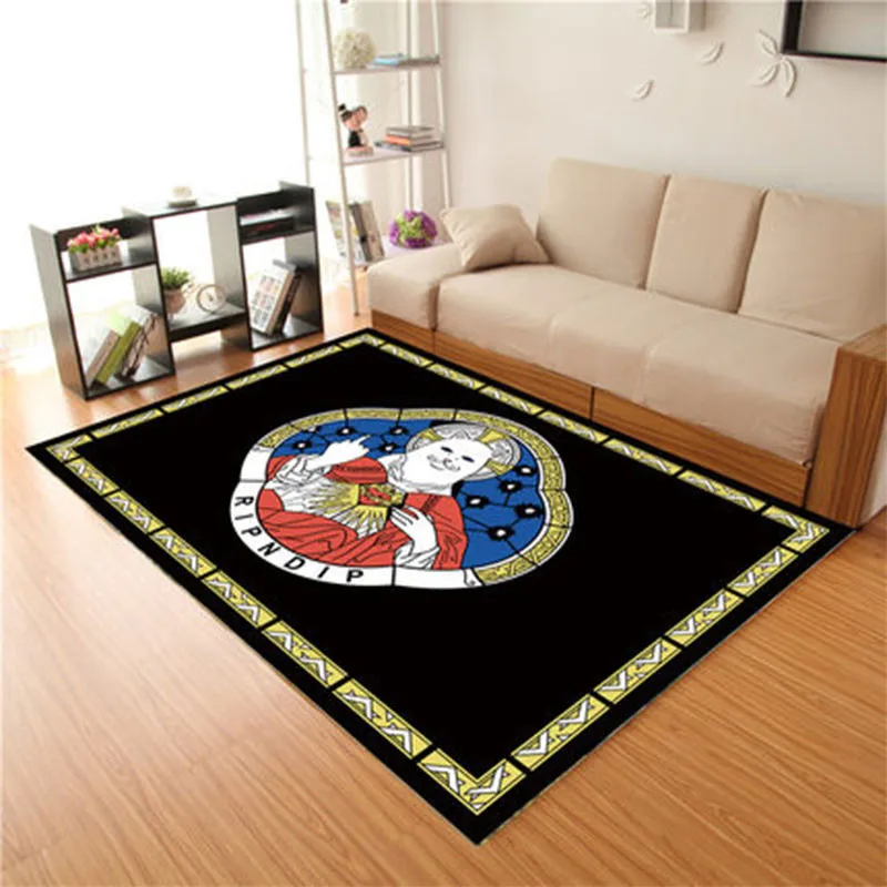 

Modern Cartoon Carpet For Living Room Area Rugs Anti-slip Badroom Large Rug Coffee Table Mat Bedroom Yoga Pad Home Decor