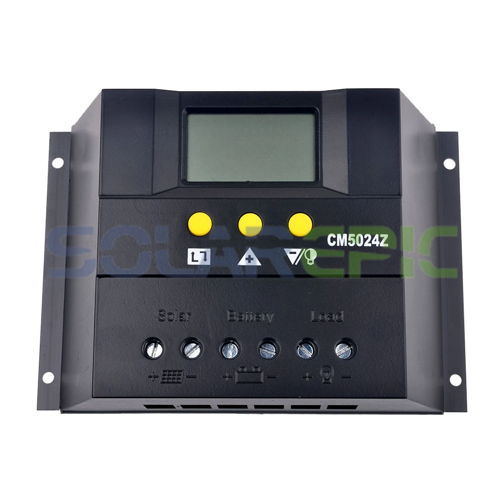 

50A PWM Solar Charge Controller 12V/24VDC Auto Solar Battery Regulator With LCD Display Functio Solar Controller