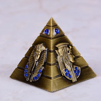 3 kolory nowy antyczny egipski faraon dekoracyjny faraon Avatar wielbłąd metalowe piramidy Ornament wystrój stołu domu tanie i dobre opinie YOWEI CN (pochodzenie)