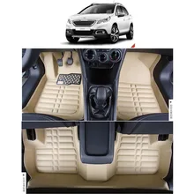 free shipping leather car floor mat carpet rug for peugeot 2008 2014 2015 2016 2017 free shipping leather car floor mat carpet rug for peugeot 2008 2014 2015 2016 2017
