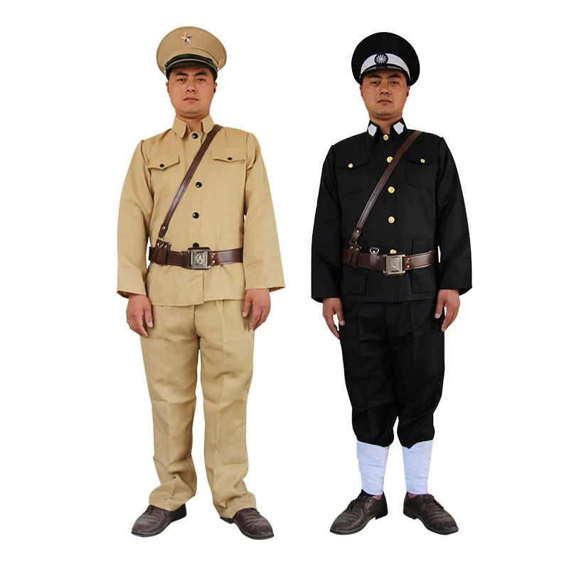 

Military uniform traitors Republic of China police patrol clothing Kuomintang men officers Chinese ancient soldiers uniform