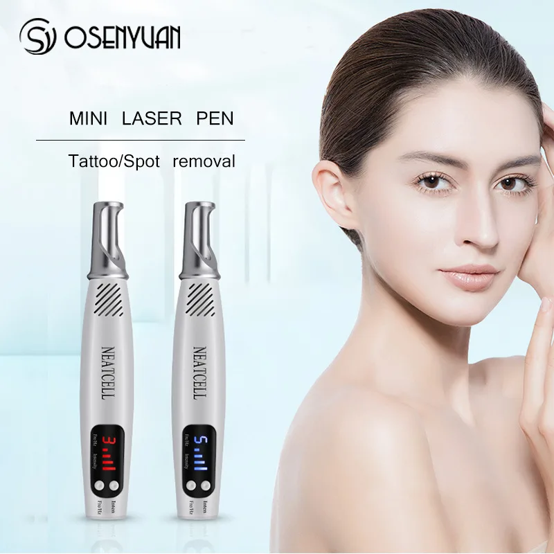 Professional Laser Freckle Removal Dark Spot Remover Laser Plasma Pen Mole Tattoo Machine Red and Blue Light Beauty Care