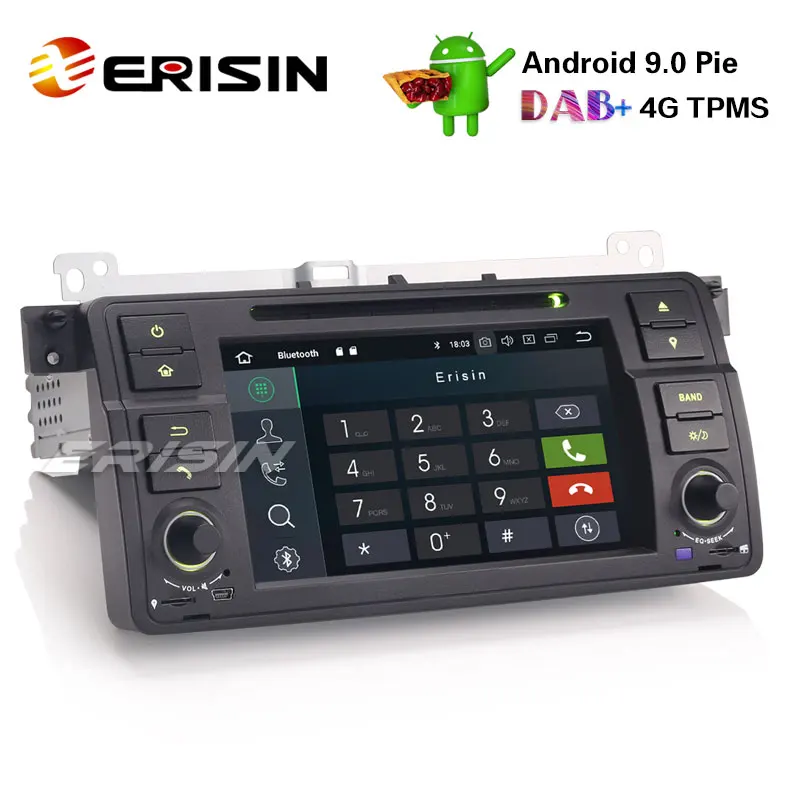 Erisin ES7962B " Android 9,0 автомобильный стерео gps DAB+ CD Bluetooth DTV DVR SD для BMW E46 M3 Rover75 MG ZT