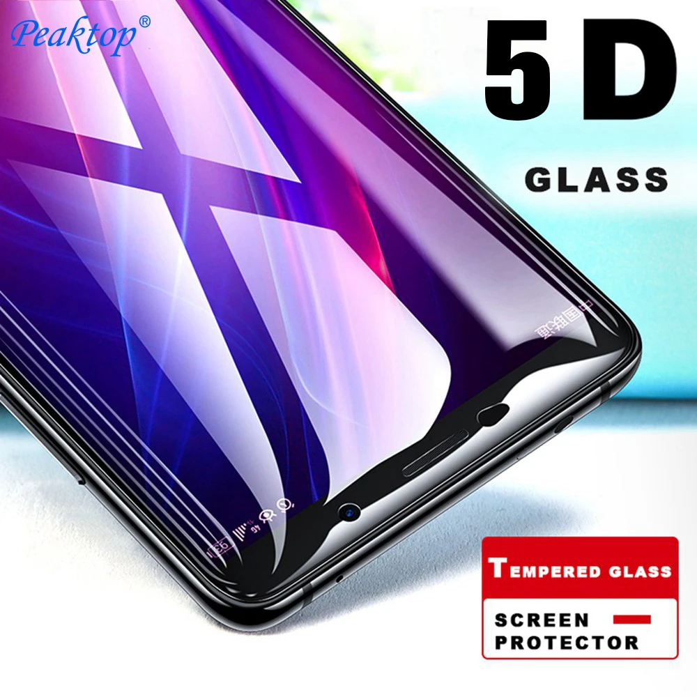 

2pcs 5D Tempered Glass For Xiaomi Pocophone F1 Screen Protector Glass For Redmi Note 7 6 Pro 6A 5 Plus Glass Xiomi Mi A2 Lite 8