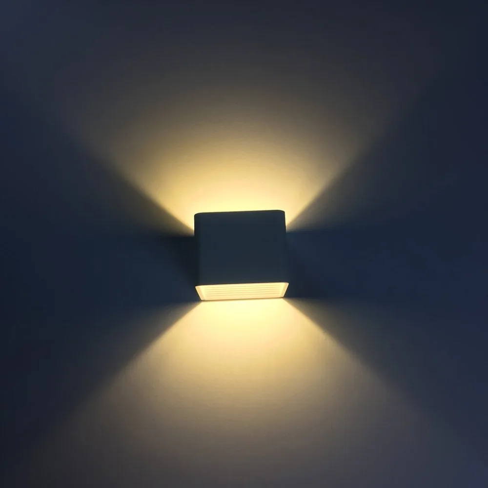

5w Square Aluminum Simple Wall Lamp Background Wall Decorative Lamp