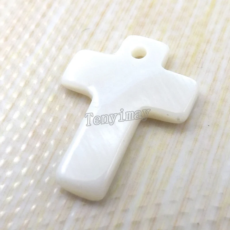 Fashion Crosses Shape Shell Pendants, Shell Charms For DIY Free Shipping(100pcs)