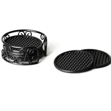 Подставки набор из 6 с держателем эспрессо коричневый защищает все типы поверхности мебели от повреждения воды и царапин