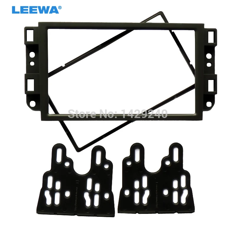 LEEWA 2 Din Автомобильная установка DVD рамка панель фасция Радио Рамка для chevrolet Aveo Lova