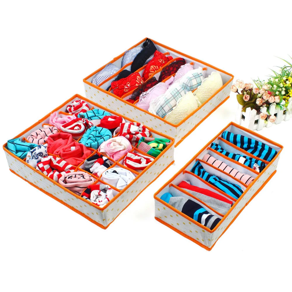5 Color Casa de almacenamiento de ropa interior sujetador organizadores plegable cajas de almacenamiento para Calcetines Lencería cajón organizador contenedor organizador 5 Color Casa de almacenamiento de ropa interior sujetador organizadores plegable cajas de almacenamiento para Calcetines Lencería cajón organizador contenedor organizador