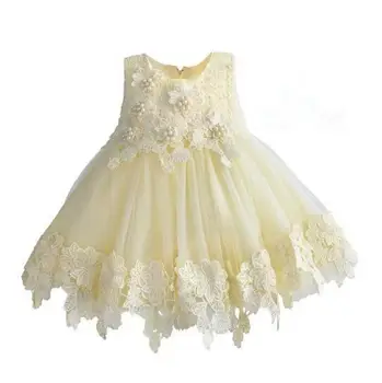 

New Litter Kids Beading Floral Flower Dresses, Princess Kids Cute Party Clothes 4 pcs/lot,Wholesale