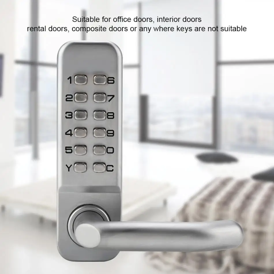 1-11 значный кодовые замки безопасности из цинкового сплава удобный кодовый пароль комбинированная камера дверной замок для дома отель квартиры