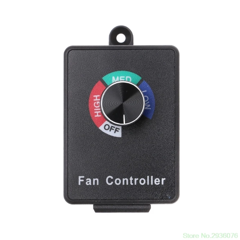 

AC 120V 5A Fan Variable Speed Controller Electric Motor Rheostat for Hydroponics