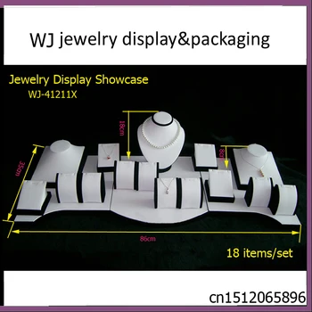 

Elegance Exquiste Wooden Jewelry Display Set Stand Showcase For Pendant Necklace Holder Colar Colliers Organizer Window Case Kit