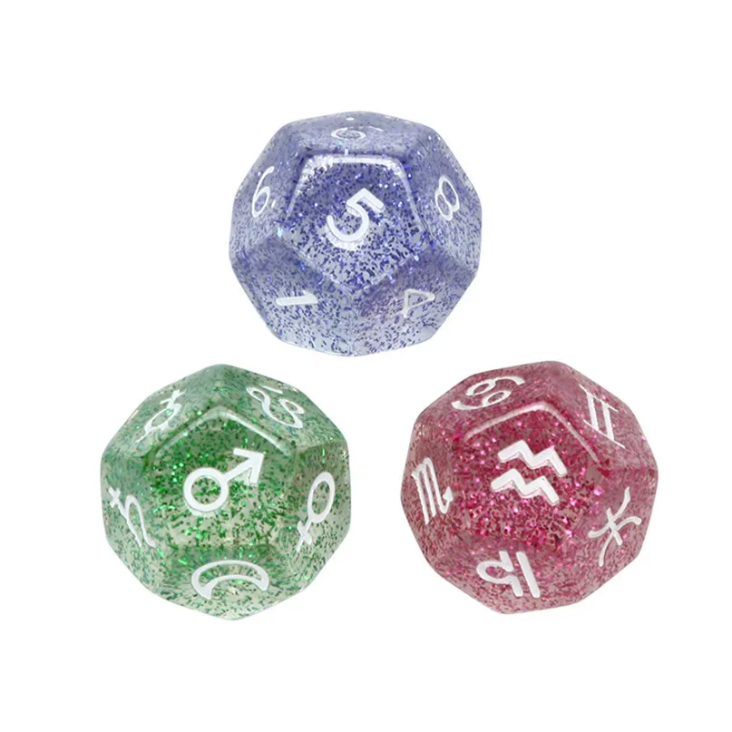 3 шт. onstellation кости для любителей игры TRPG Созвездие многогранные D4 D20 мульти