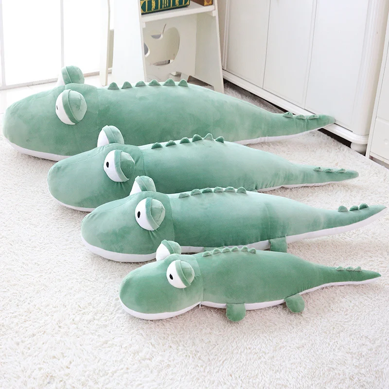 140 cm cocodrilo juguetes de Peluche cocodrilo gigante de Peluche de juguete Animal de la historieta super suave almohada de Peluche muñeca de los niños apoyos de la foto