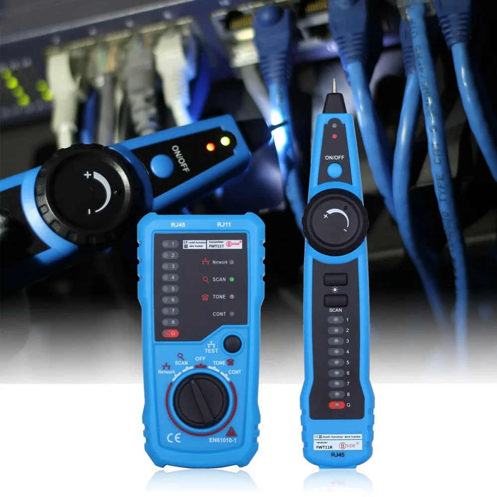 عالية الجودة RJ11 RJ45 Cat5 Cat6 سلك الهاتف الراسم المقتفي الحبر شبكة إيثرنت محلية كابل اختبار كاشف خط مكتشف