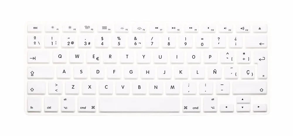 ESP Spanish Keyboard Skin Cover For Macbook Mac Book 13 15 17 EU UK Europe Version Silicone Laptop Keyoboard Protector Film (1)