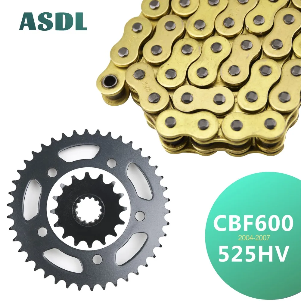 

Motorcycle Motor 525 Chain and 16T Front 42T Rear Sprocket Kit For HONDA CBF600 S ABSPC38 CBF 600 2004 2005 16 42 Teeth