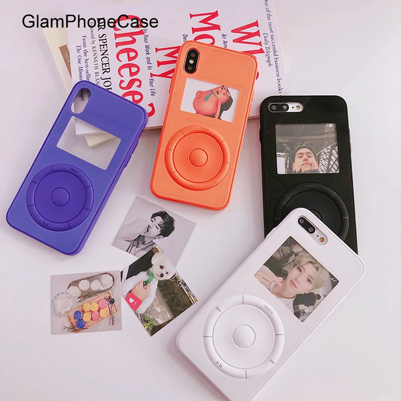 

GlamPhoneCase Fashion Music Player Transparent Phone Case for iphone X 8 8plus 7 7Plus 6 6plus 6S 6Splus Card Hard Back Cover