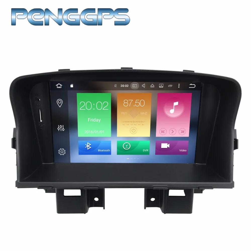 Clearance 1024* 600 2 Din Android 8.1 Car CD DVD Player GPS Navigation for Chevrolet Cruze 2008 2011 2012 2013 2014 1080P Video Headunit 4