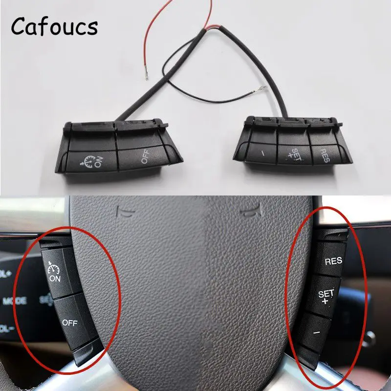 Cafoucs для Ford Focus 2 2005-2011 Автомобильный переключатель управления скоростью рулевого колеса кнопки круиз-контроля