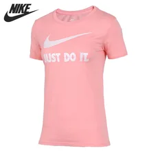 Новое поступление NIKE CREW JDI SWSH HBR Для женщин футболки с коротким рукавом спортивная