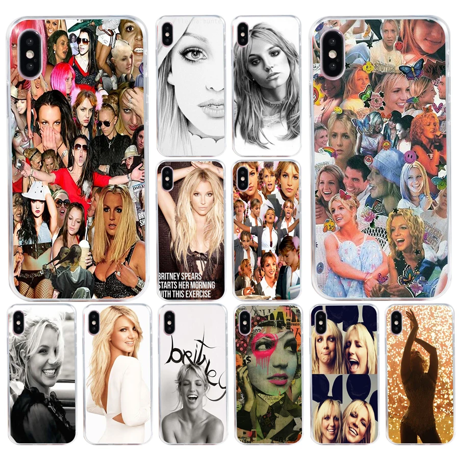 168H Britney Spears Mode Collage Custodia Morbida In Silicone Tpu Cover Per Iphone 5 5S Se X Xr Xs Max Case