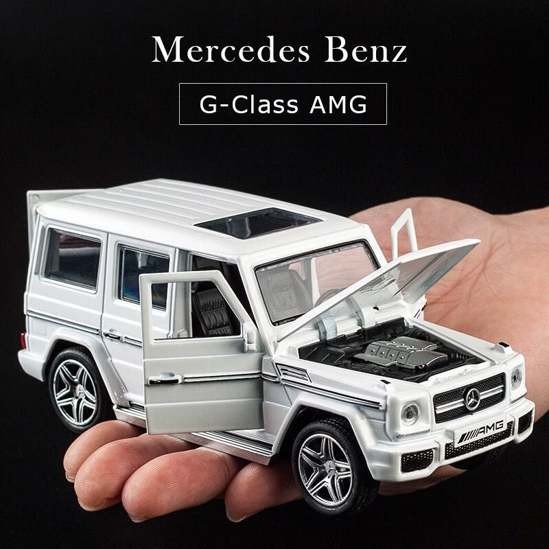 Benz G65 SUV Jeep AMG игрушечный автомобиль из сплава Модель автомобиля открывающийся звуковой светильник оттягивающийся 1:32 модель автомобиля подарок для мальчика игрушки для детей g53 g500