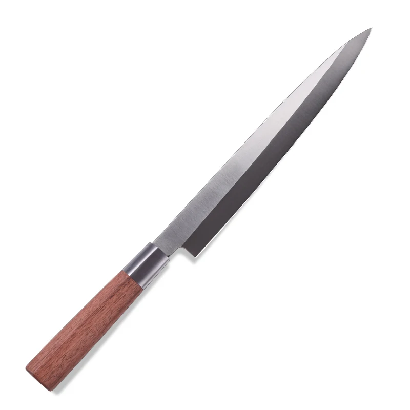 

10 inch Japanese Knife Sushi Salmon Sashimi Yanagiba Knives Kitchen Chef Fish Fillet Knife High Quality with Wood Handle