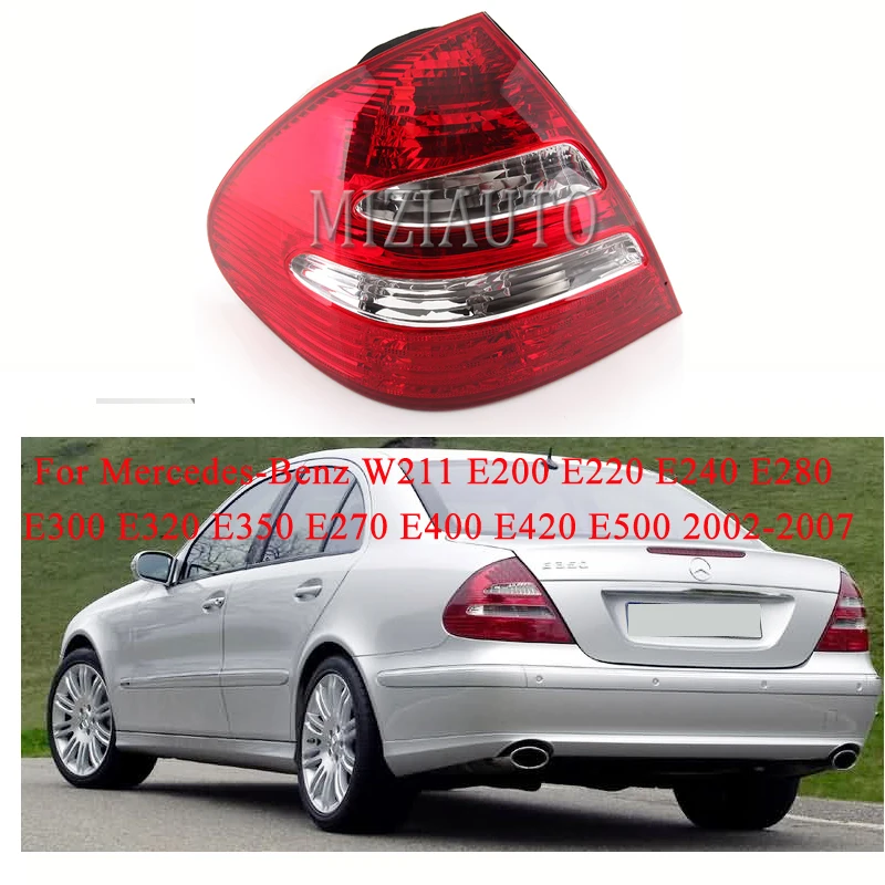 Для Mercedes-Benz W211 E200 E220 E240 E280 E300 E320 E350 E270 E400 E420 E500 02-07 задний фонарь наружный фонарь стоп-сигнала без лампочки