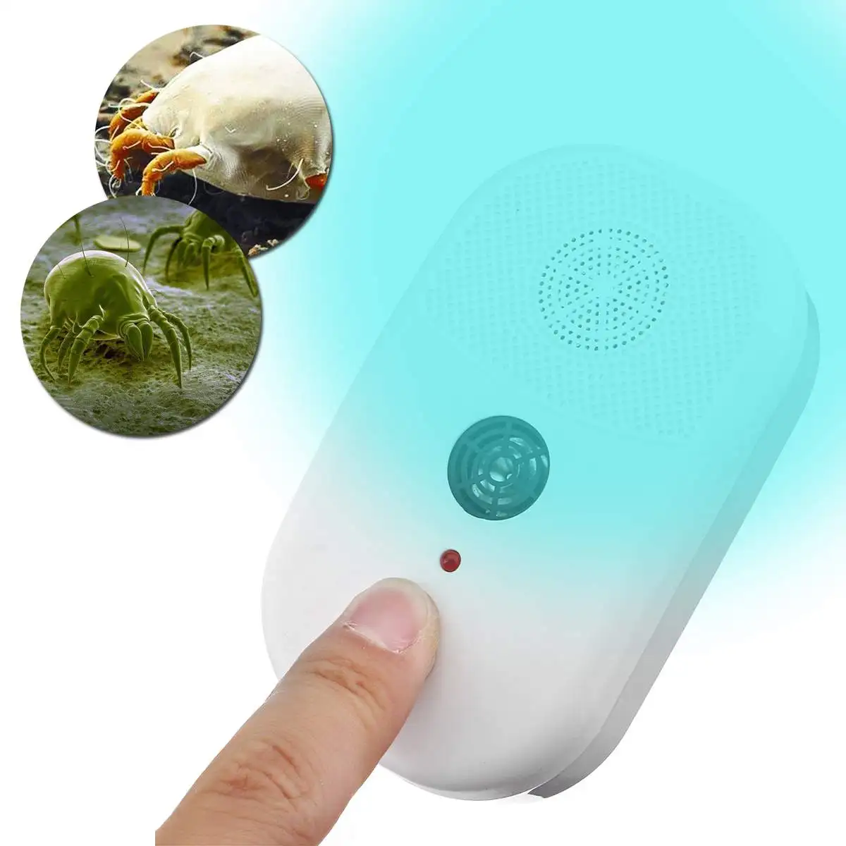 

220V Electronic Mini Ultrasonic Mite Killer Controller Cleaner Bed Bug Dust Mite Eliminator Repeller Mite Vacuum Cleaner