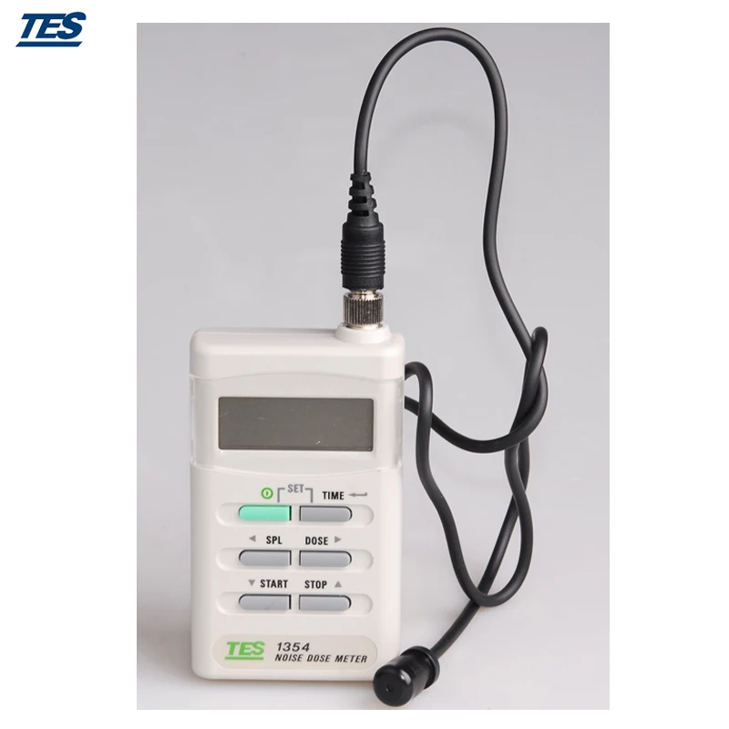 

TES-1354 Dose Meter Noise Dosimeter Exposure Time Sound Level Test 70-140dB