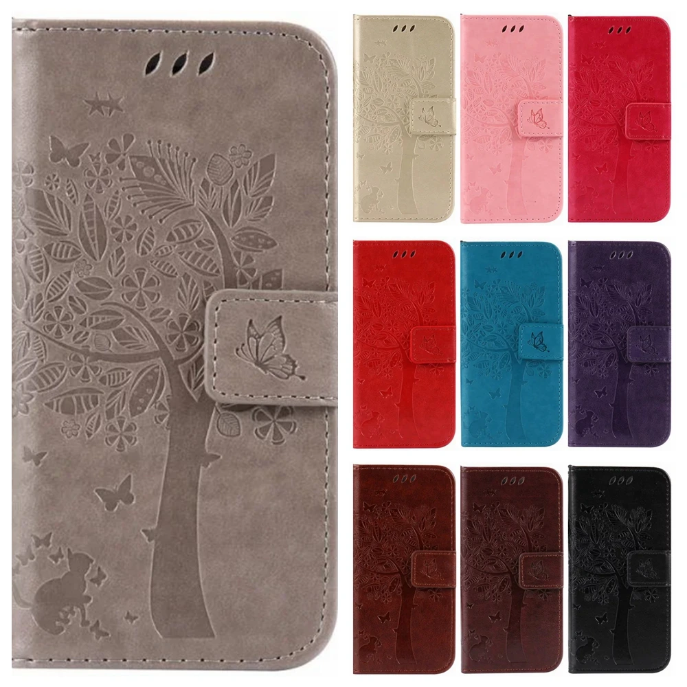 3D Tree Phone Cases for LG K3 K4 K5 K8 LTE Luxury font b Wallet b