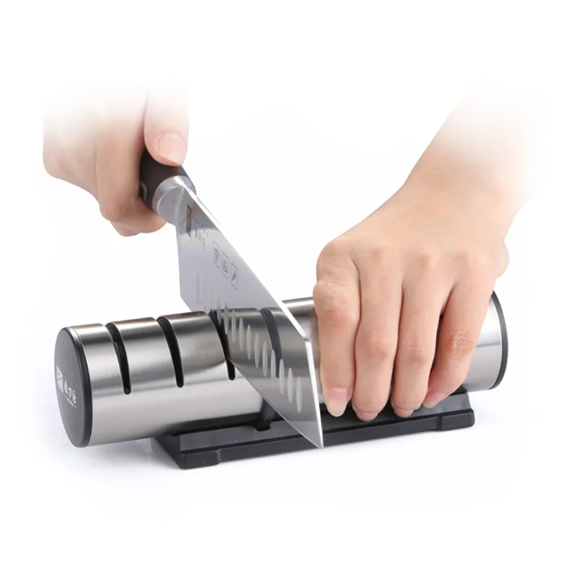 

1Pcs Silver Manual Knife Sharpener Fast Household Utensils Kitchen Gadgets Multifunction Sup-Quality Practical 18cm*4.8cm*5.8cm