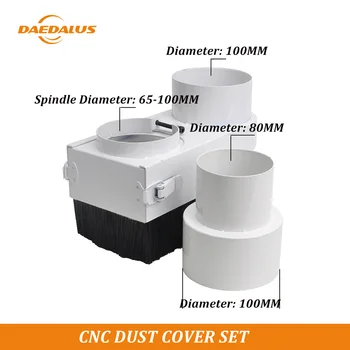 

Daedalus CNC Dust Cover Collector DIY Woodworking Clean Tool 65mm 80mm 85mm With Conversion For Spindle Motor
