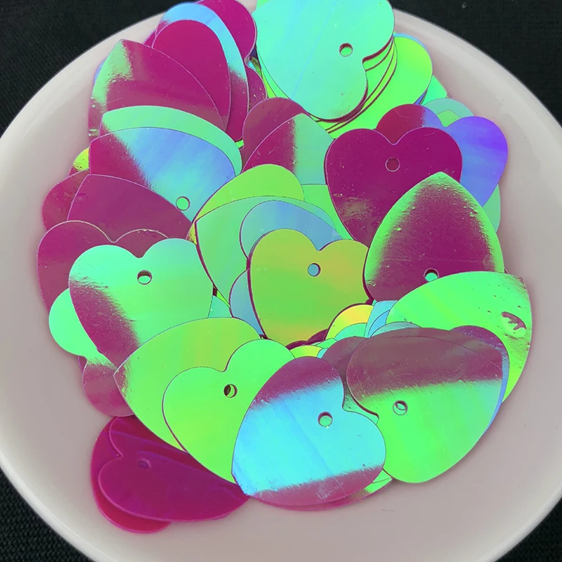 20 г/упак. блестки в форме сердца DIY Slime Gettering расшитые блестками Ломтики для платья