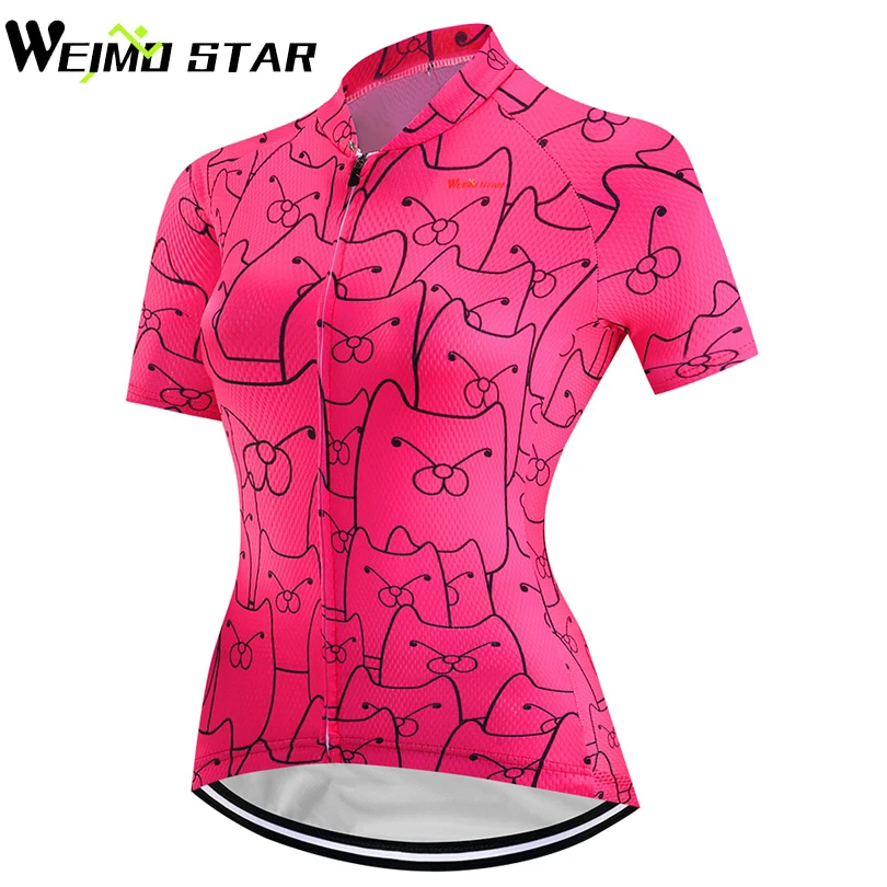 فريق برو الدراجات جيرسي outdoor weimostar 2018 المرأة الرياضية bicicleta الدراجات الدراجة قصيرة الأكمام قميص روبا ciclismo الملابس