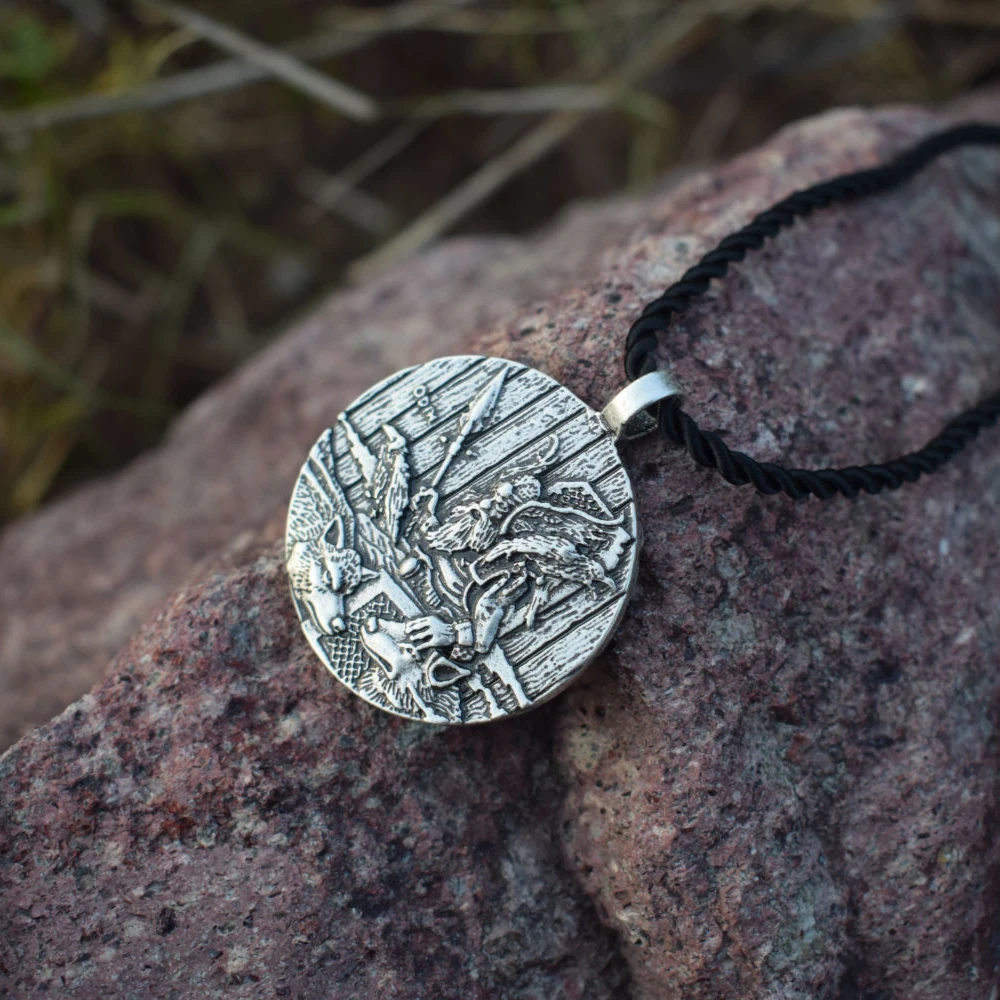 12 шт God Odin с воронами и волком кулон ожерелья Norse Viking ювелирные изделия славянская