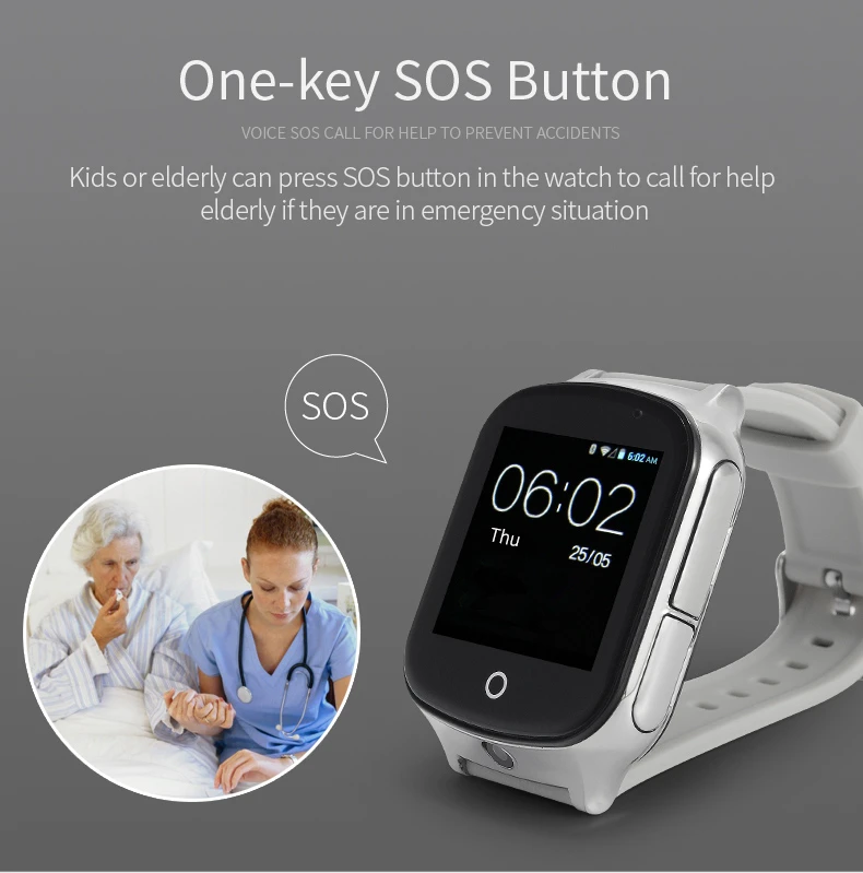 A19 gps Смарт-часы с SOS звонком для детей и пожилых людей безопасности Wacth Trace Record 3g WCDMA расположение часы PK T58