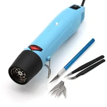 DIY с использованием инструментов 220 V 300 W горячего воздуха пистолет пайки тепловой пистолет с резьбой нож и пинцет