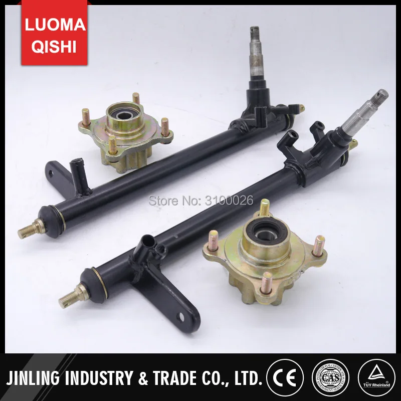 1 set 420mm Steering Knuckle Strut Spindle With Wheel Disc Hub Fit For kandi 150cc 200cc 250 Go