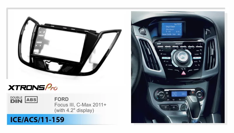 Автомобильный монитор Xtrons Radio Fascia Для FORD Focus III C-Max 2011 + с 4 2-дюймовым дисплеем