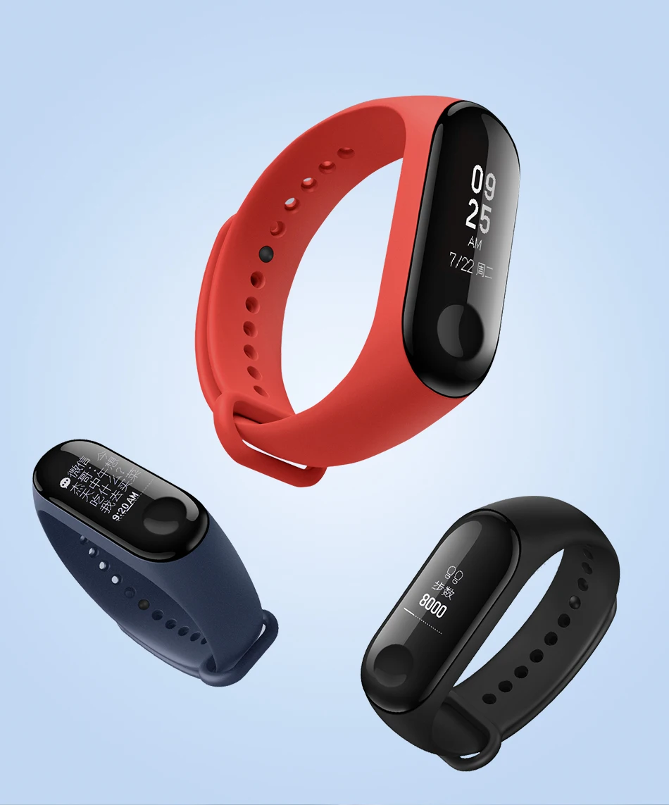 

Mi Band 3 Miband 3 Smart Wristband With 0.78" OLED Touch Screen Waterproof Heart Rate Fitness Tracker Smart Bracelet