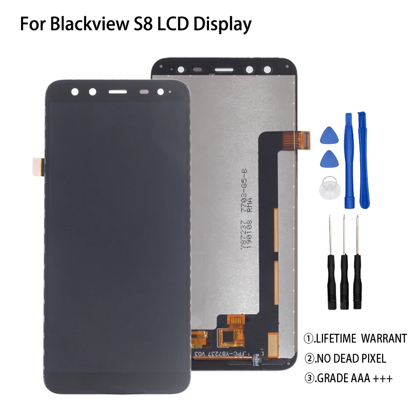 

Original For Blackview S8 LCD Display Touch Screen Digitizer For Blackview S8 Display Screen LCD Phone Parts