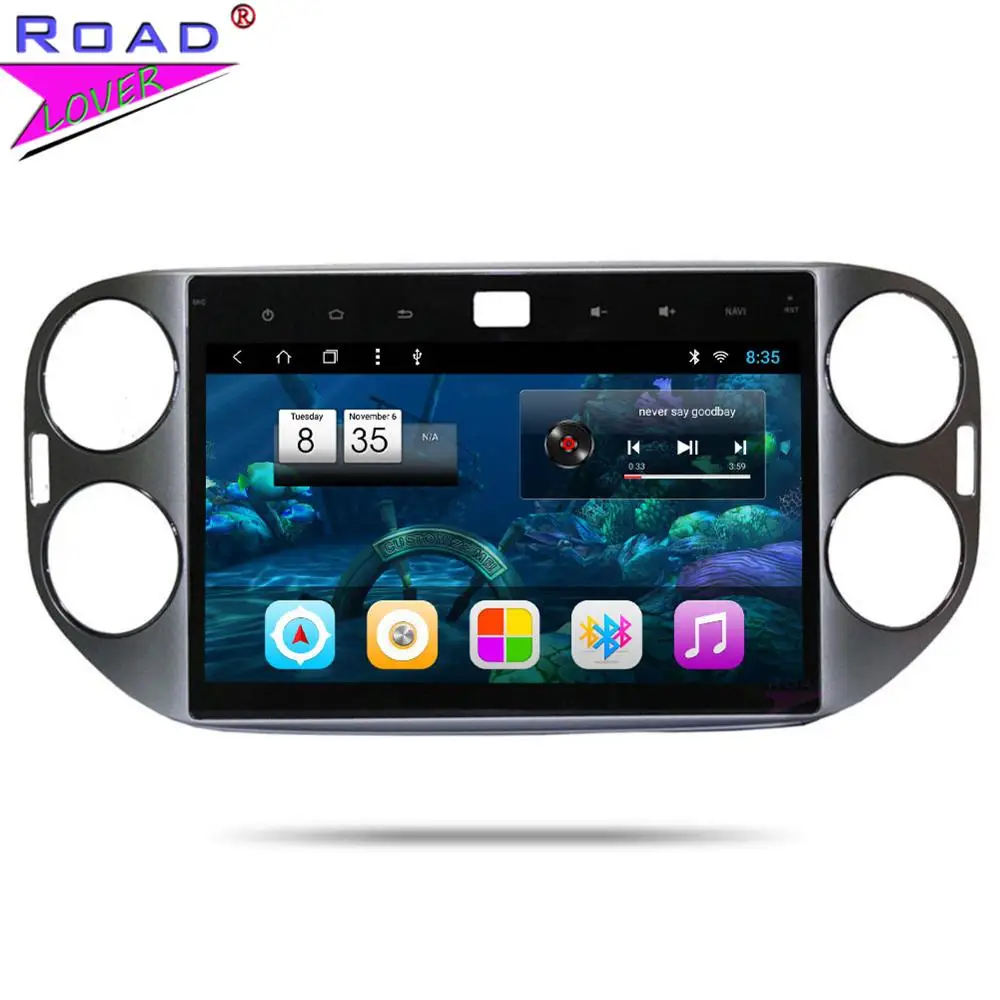 Cheap Roadlover Android 8.1 Car PC Head Unit Radio Player For VW Universal Tiguan Stereo GPS Navigation Automagnitol 2Din Audio NO DVD 0