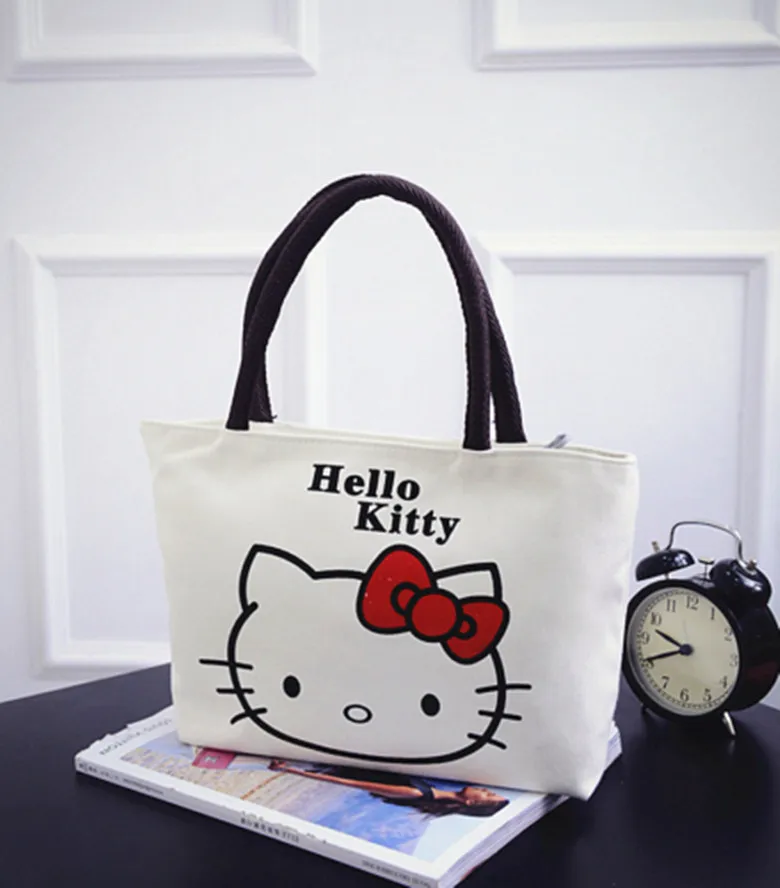 New Hello kitty Canvas Bag Shopping / Tote Bag Purse CC1289in Top