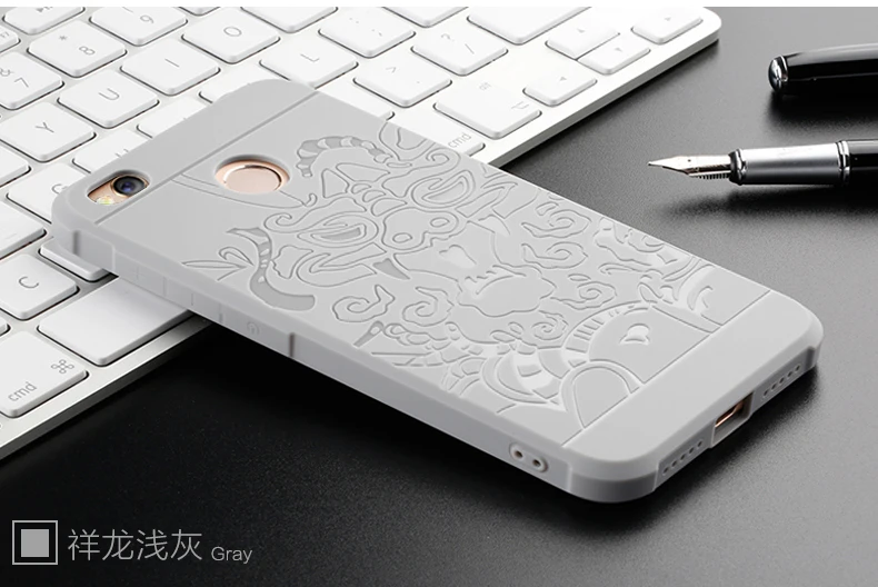For Xiaomi Redmi 4x Case Fashion Business 3d Dragon Pattern Style