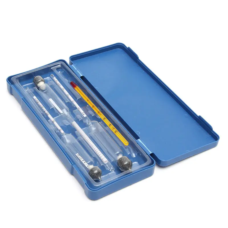 0 To 100 Professional Alcohol Hydrometer Thermometer Vinometer Alcohol Meters Tester font b Measure b font