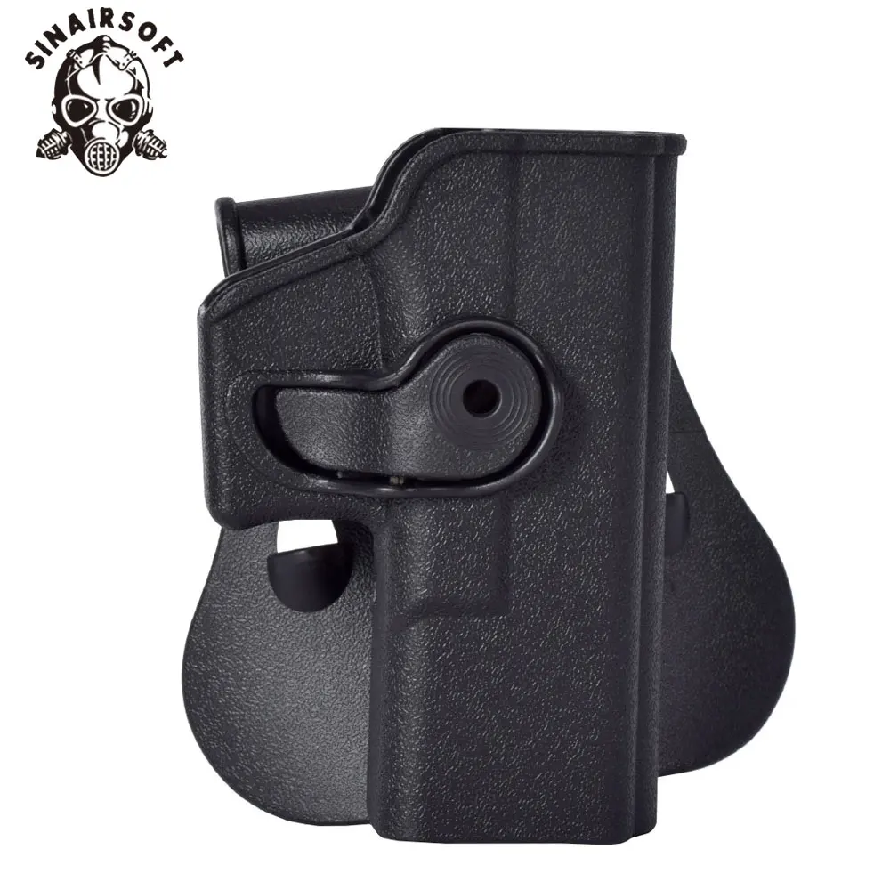 IMI Style Polymer RH Pistol Magazine Pouch Paddle Holster Fits Glock 17